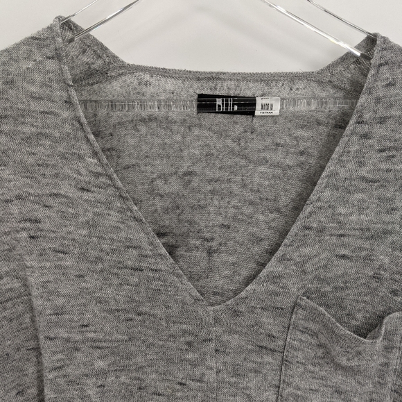 Urban Outfitters BDG Grey Blake Pullover VNeck Top - Picture 4 of 11